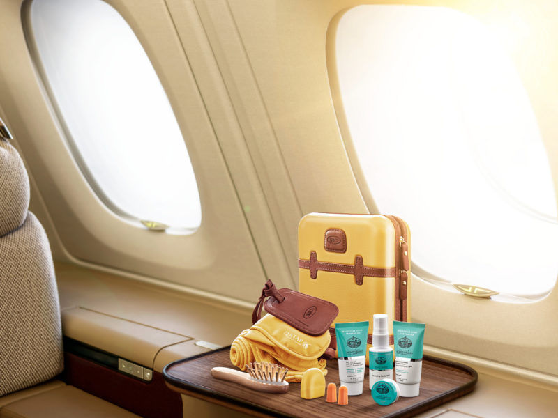 Amenity Kit by Bric's su voli Qatar Airways